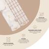 Charlie 2-pc. Farmhouse Goose/Check Muslin Swaddle Set - Swaddles - 4