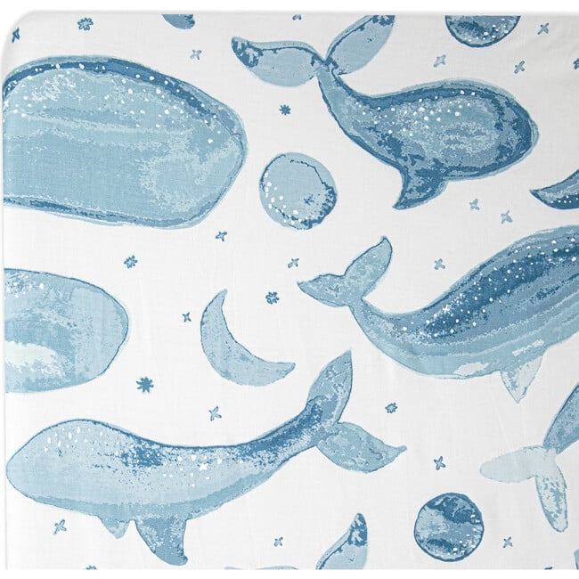 Caspian Fitted Whale Crib Sheet - Crib Sheets - 3