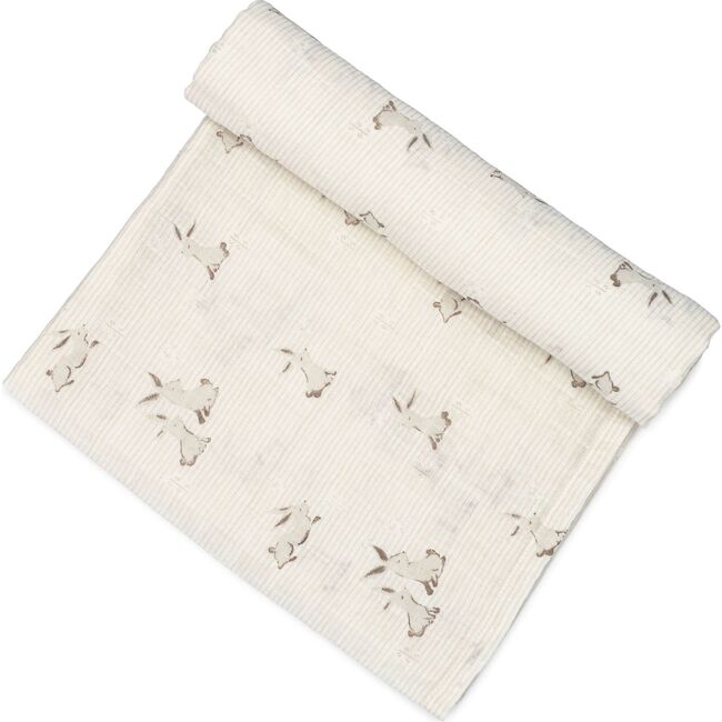 Avery Organic Cotton Bunny Single Swaddle