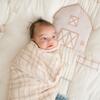 Charlie 2-pc. Farmhouse Goose/Check Muslin Swaddle Set - Swaddles - 5