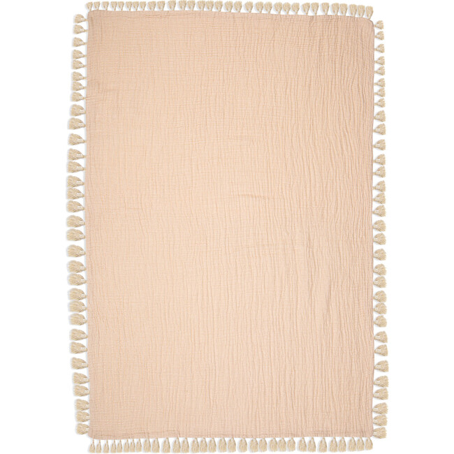 6-Layer Muslin Cotton Baby Blanket (Rose Pink) - Blankets - 3