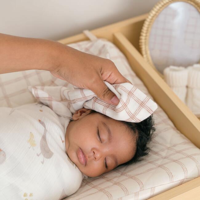 Charlie Farmhouse Goose Baby Bath Towel & Wash Cloth Set - Towels - 7