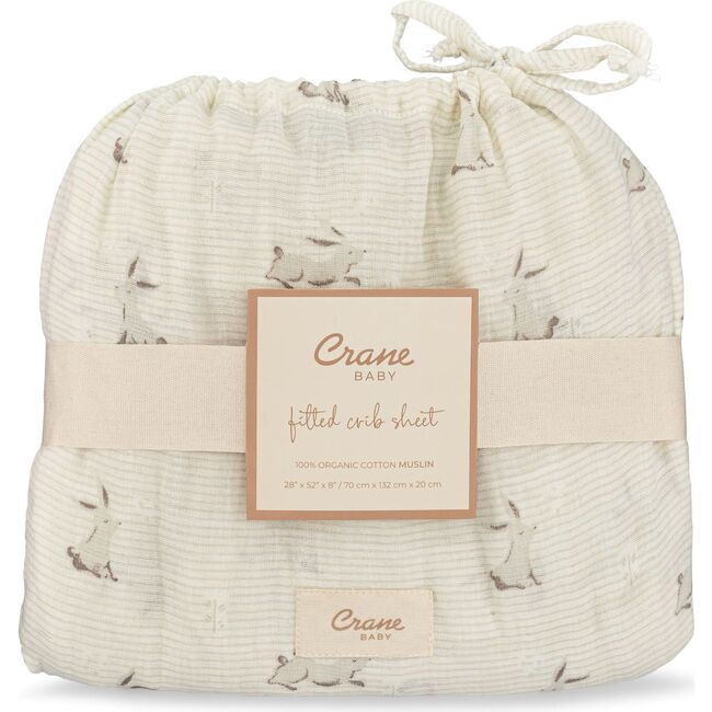 Avery Organic Cotton Fitted Bunny Crib Sheets - Crib Sheets - 4
