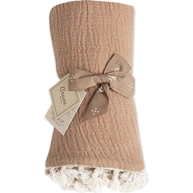 6-Layer Muslin Cotton Baby Blanket (Copper) - Blankets - 4