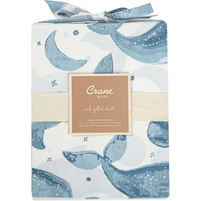 Caspian Fitted Whale Crib Sheet - Crib Sheets - 7