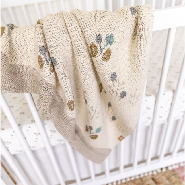 Avery Organic Cotton Reversible Baby Blanket - Blankets - 7