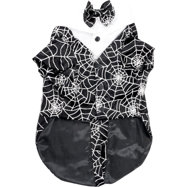 HALLOWEEN GLOWING SPIDER-WEB TAILCOAT