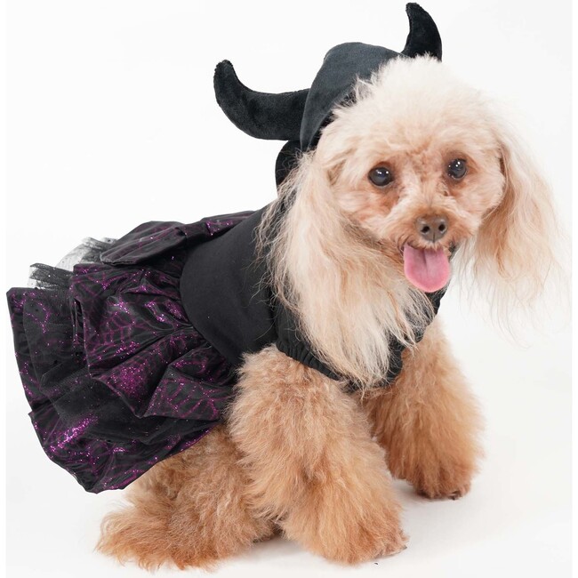 DEVIL HORN HAT GLITTER DRESS