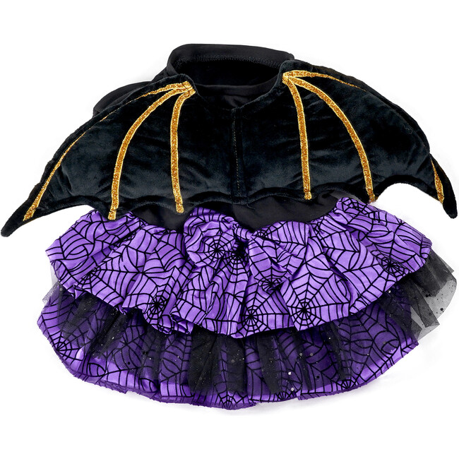 BAT WINGS PURPLE DRESS