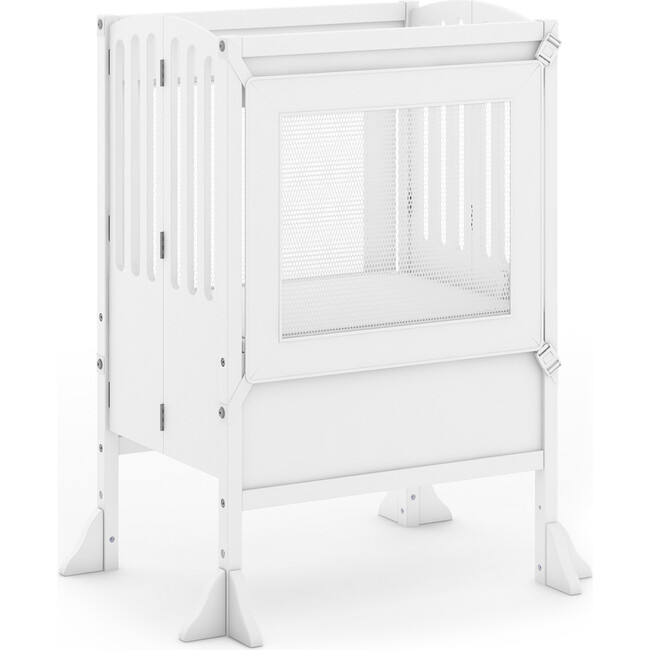 Contemporary Double Kitchen Helper, White