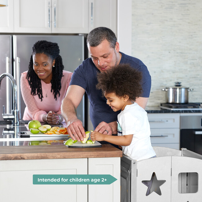 Classic Kitchen Helper Stool, Gray