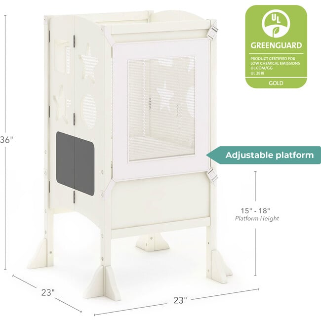 Classic Kitchen Helper Stool, Ivory - Kitchen Helper - 5