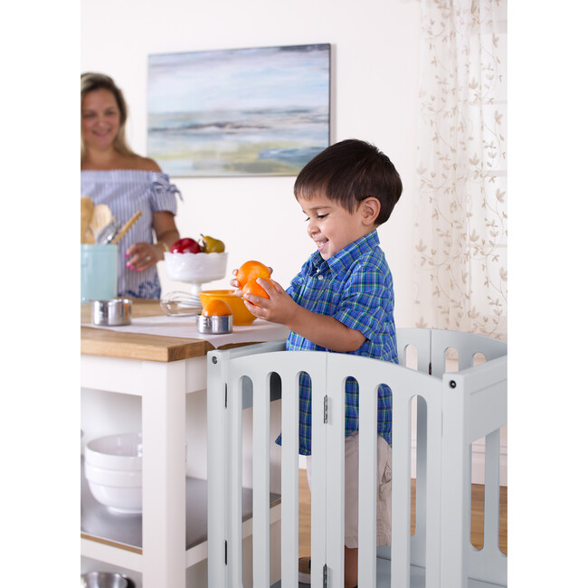 Contemporary Kitchen Helper Stool, Gray - Kitchen Helper - 6