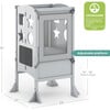 Classic Kitchen Helper Stool, Gray - Kitchen Helper - 6 - thumbnail