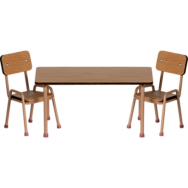 Table and chair set, Mouse - Dark powder