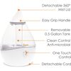 Droplet Cool-Mist Humidifier with Vapor Tray, 0.5. Gal. - Clear & White - Humidifiers - 3