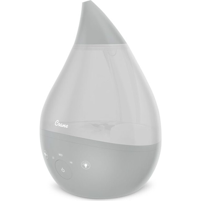 Drop 2.0 , 4-in-1 Cool-Mist Humidifier with Aroma Tray & Sound Machine - Grey