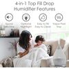 Drop 2.0 , 4-in-1 Cool-Mist Humidifier with Aroma Tray & Sound Machine - Grey - Humidifiers - 2