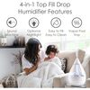 Drop 2.0 , 4-in-1 Cool-Mist Humidifier with Aroma Tray & Sound Machine - Clear & White - Humidifiers - 2