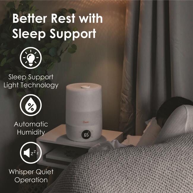 Top Fill Cool Mist Humidifier – 1.2 Gallon with Sleep Support Light & Essential Oil Tray - Humidifiers - 7