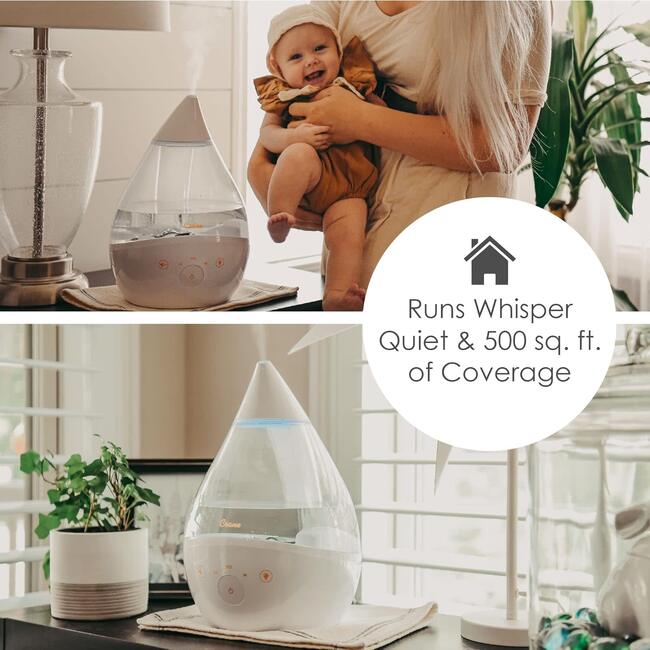 Drop 2.0 , 4-in-1 Cool-Mist Humidifier with Aroma Tray & Sound Machine - Clear & White - Humidifiers - 3