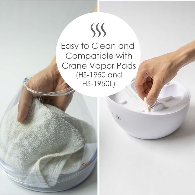 Drop 2.0 , 4-in-1 Cool-Mist Humidifier with Aroma Tray & Sound Machine - Clear & White - Humidifiers - 5