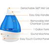 Drop 2.0 , 4-in-1 Cool-Mist Humidifier with Aroma Tray & Sound Machine - Blue & White - Humidifiers - 2