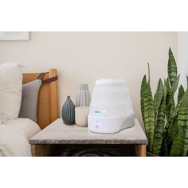 HALLS® Collapsible Cool Mist Humidifier, 3.5L/1 Gallon, White - Humidifiers - 4