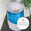 Crane Warm Mist Humidifier, 0.5 Gallon, Pure Mist, Air Humidifier for Home Bedroom and Office, Blue & White - Humidifiers - 5 - thumbnail