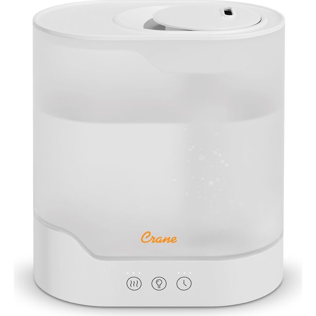 Crane 0.7 Gallon Top Fill Cool Mist Humidifier and Aroma Diffuser, with Color-Changing Night Light and Aroma Diffuser Function, Humidifier For Bedroom, Office or Nursery