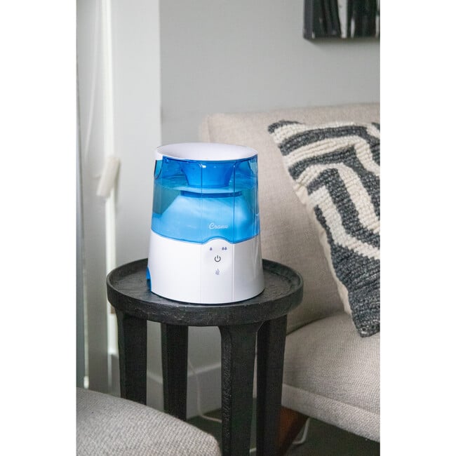 Crane Warm Mist Humidifier, 0.5 Gallon, Pure Mist, Air Humidifier for Home Bedroom and Office, Blue & White - Humidifiers - 6