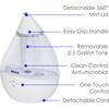 Crane x HALLS® Droplet Cool Mist Humidifier, 0.5 GAL, Clear/White - Humidifiers - 2 - thumbnail