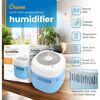 Crane Cool Mist Evaporative Humidifier, 0.5 Gal Top Fill, UV Light, Wick Filter, Dishwasher Safe Tank, Quiet, 3 Speeds, Blue/White - Humidifiers - 6 - thumbnail