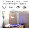 1.2 Gal. Warm & Cool Mist Top Fill Humidifier for Medium to Large Rooms - Humidifiers - 2 - thumbnail