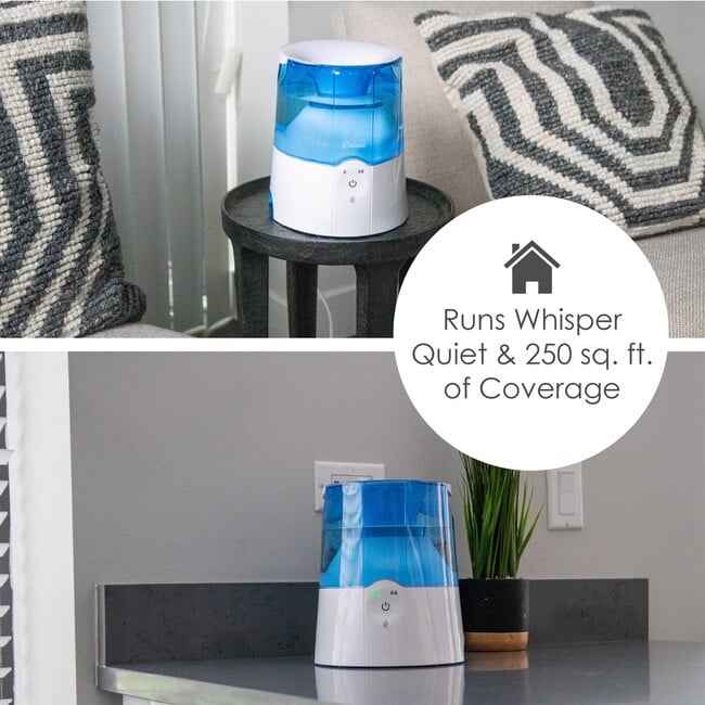 0.5 Gal. 2-in-1 Warm Mist Humidifier & Respiration Steam Inhaler for Personal Therapeutic Use - Humidifiers - 4