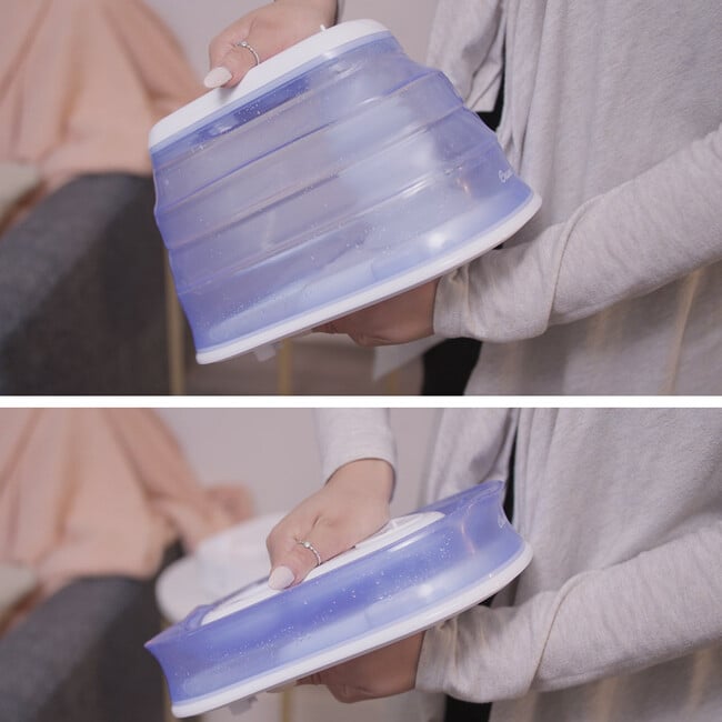 1 Gal. Cool Mist Collapsible Humidifier, Blue/White, Top Fill, for Medium Rooms Up to 500 sq. ft. - Humidifiers - 5