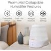 1 Gal. Warm Mist Collapsible Humidifier, White, Top Fill, for Medium Rooms Up to 500 sq. ft. - Humidifiers - 4 - thumbnail