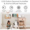 0.35 Gal. 2-in-1 Ultrasonic Cool Mist Humidifier & Aroma Diffuser for Small Rooms - Humidifiers - 4 - thumbnail