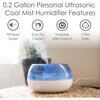 0.2 Gal. Personal Ultrasonic Cool Mist Humidifier for Small Rooms - Humidifiers - 5 - thumbnail