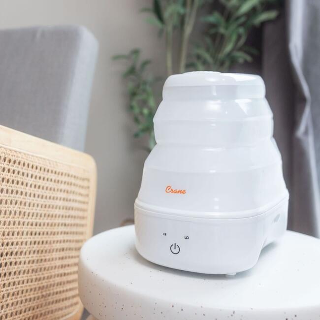 1 Gal. Warm Mist Collapsible Humidifier, White, Top Fill, for Medium Rooms Up to 500 sq. ft. - Humidifiers - 7