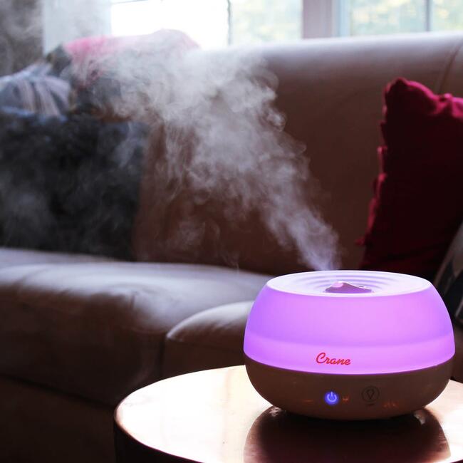 0.2 Gal. 2-in-1 Ultrasonic Cool Mist Humidifier & Aroma Diffuser for Small Rooms - Humidifiers - 5