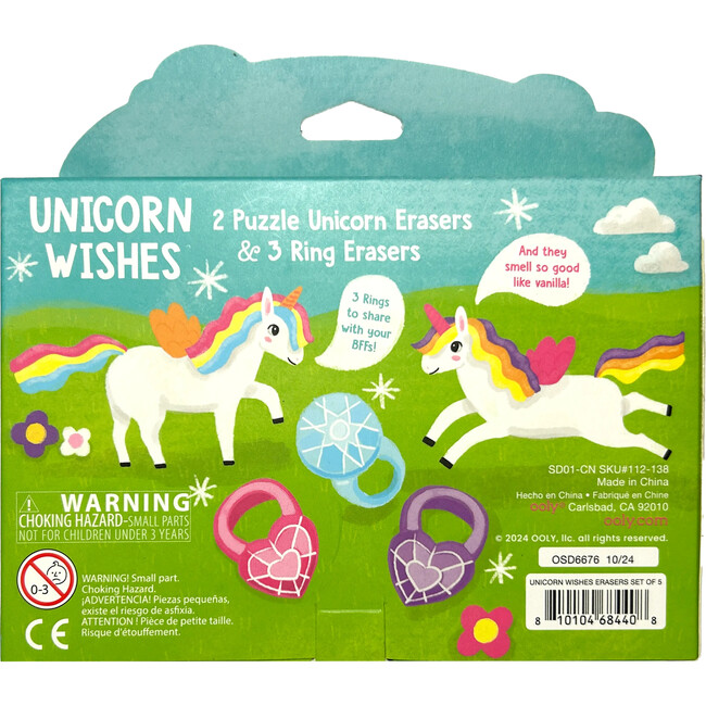 Unicorn Wishes Puzzle Erasers