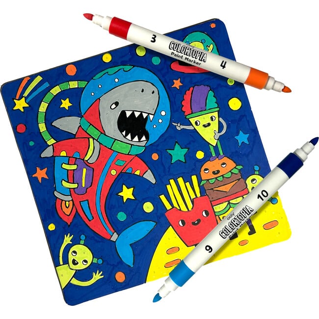 Colortopia Color By Number Paint Marker Kit - Epic Adventures - Arts & Crafts - 4