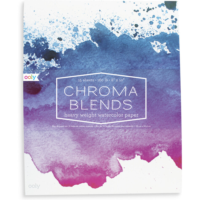 Chroma Blends 8" x 10" Watercolor Pad - Coloring - 1