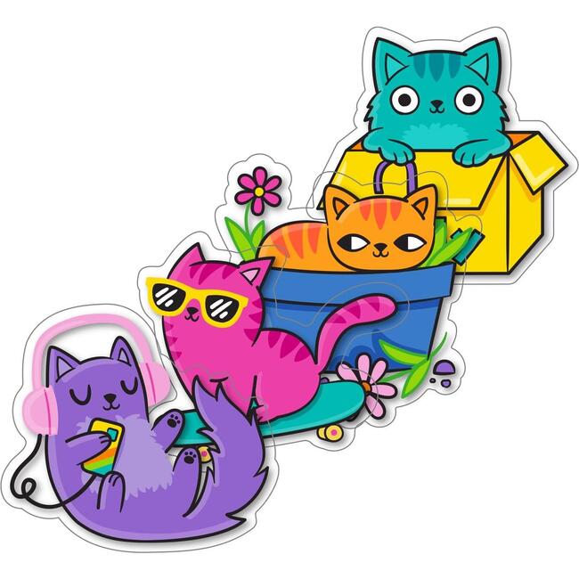 Stickiville Stickers: Silly Kitties - Vinyl (4 Die-Cut)
(Vinyl)