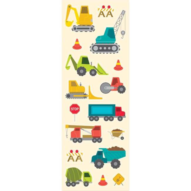Sticikiville Stickers: Construction Vehicles - Skinny (2 Sheets)
(Paper) - Stickers - 2