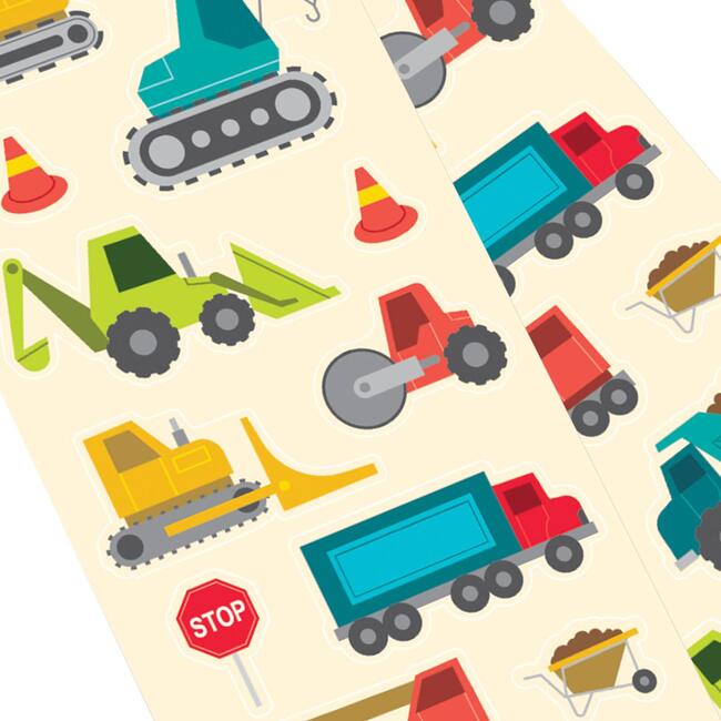 Sticikiville Stickers: Construction Vehicles - Skinny (2 Sheets)
(Paper) - Stickers - 3