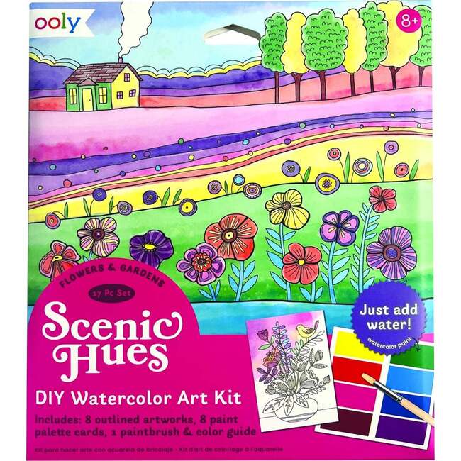 Scenic Hues Art Kit Flowers & Gardens