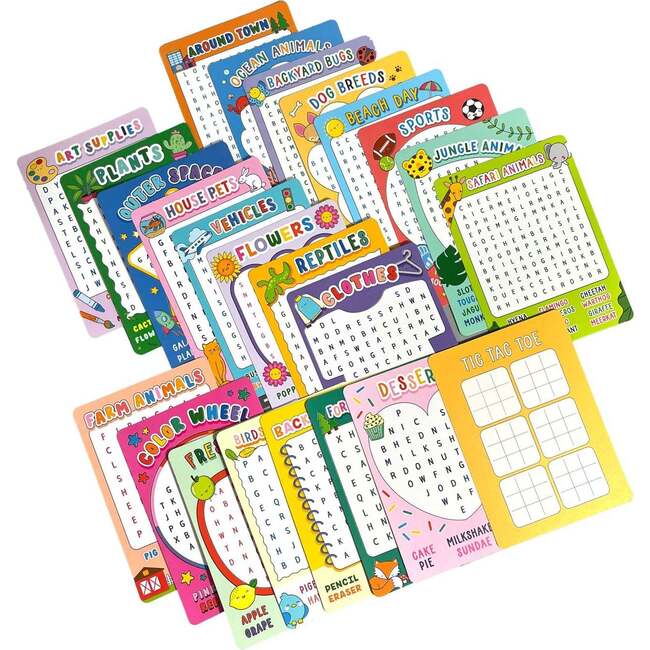 Paper Games: Word Search Activity Cards