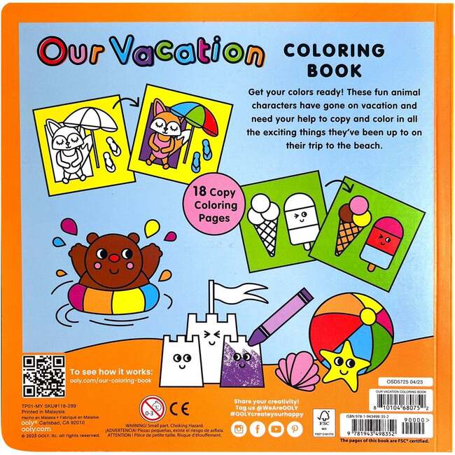 Our Vacation Copy Coloring Book
